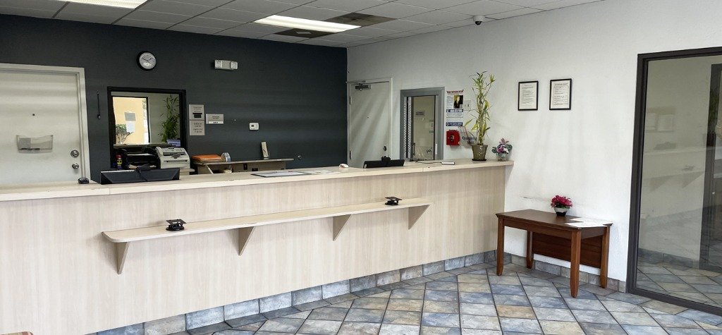 Budget Inn Greenville welcoming reception desk